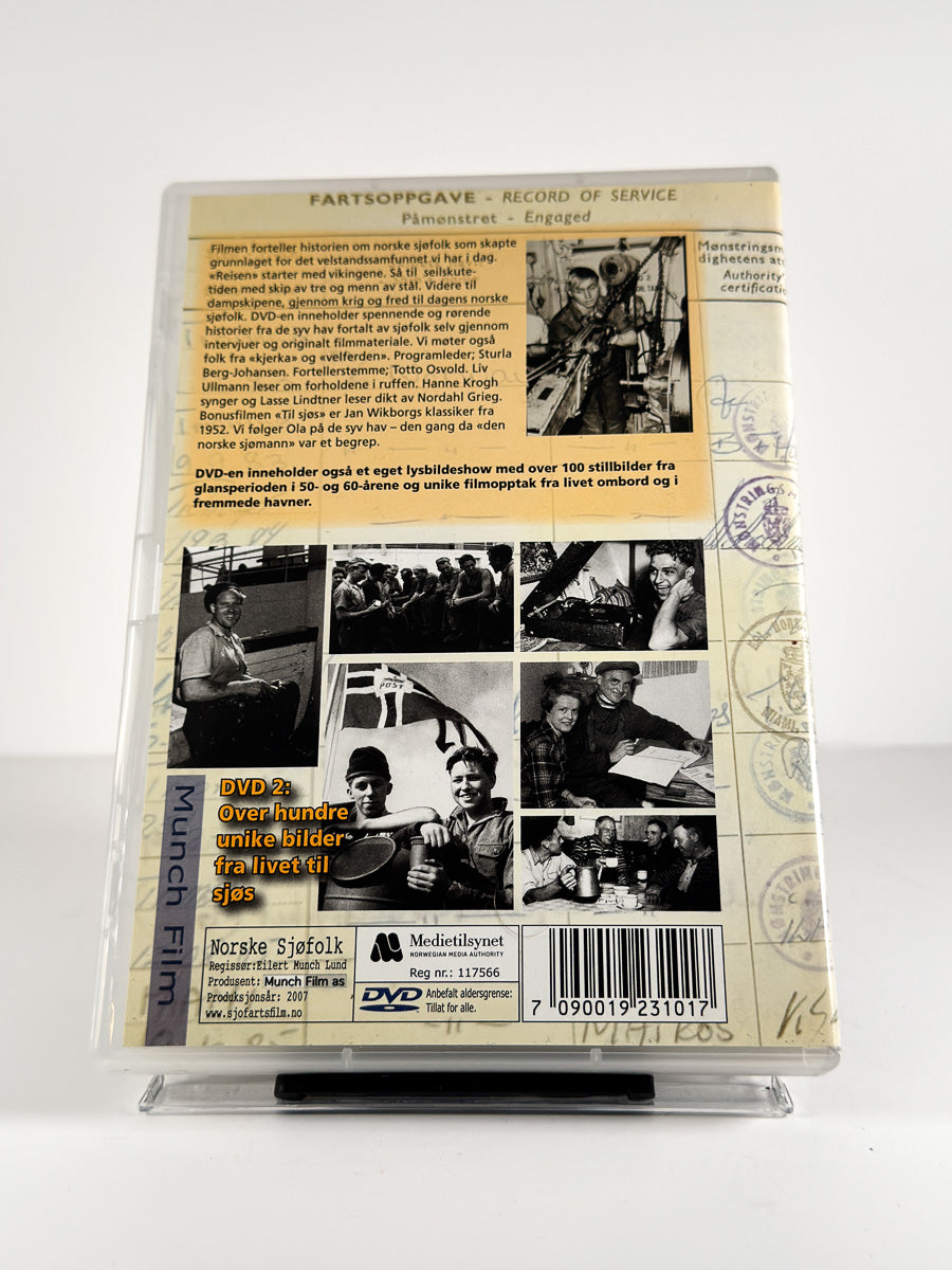 Bakside av cover til Norske Sjøfolk på DVD