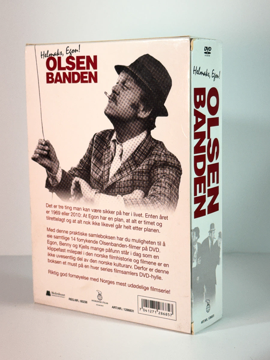 Bakside av cover til Olsenbanden – Samleboks, brukt DVD hos Brukbar Film