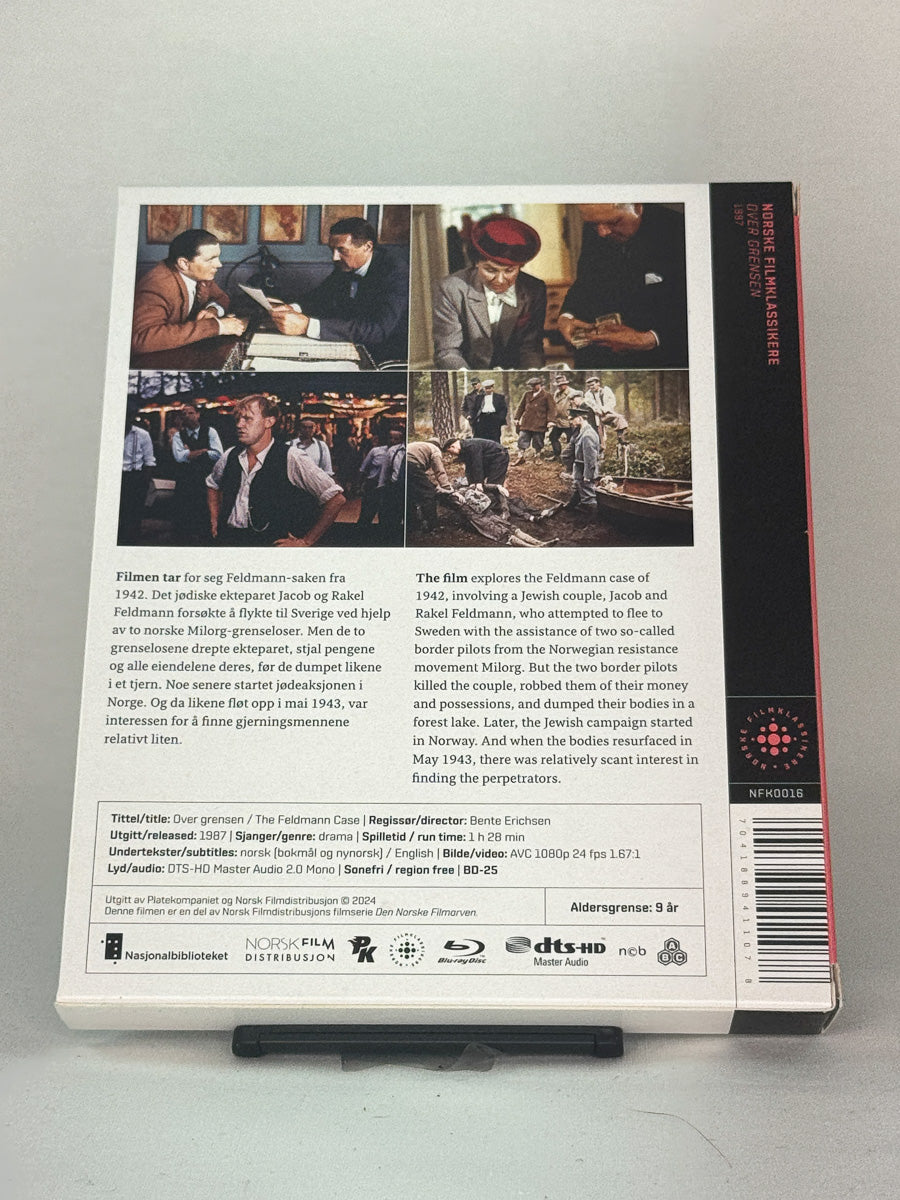 Bakside av Blu-ray-cover til Over grensen – original brukt Blu-ray filmklassiker, kjøp hos Brukbar Film