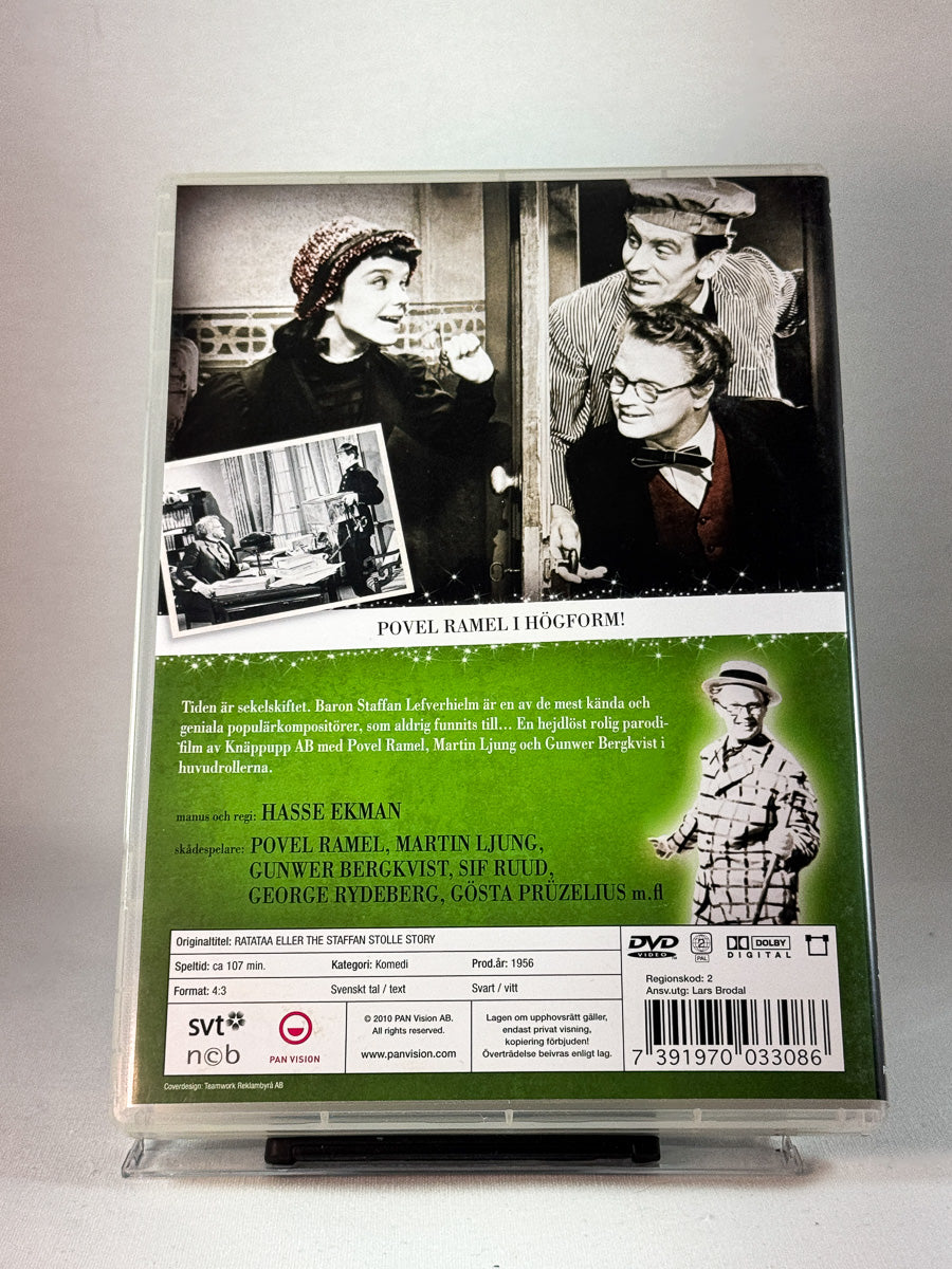 Bakside av cover til Ratataa, brukt DVD hos Brukbar Film