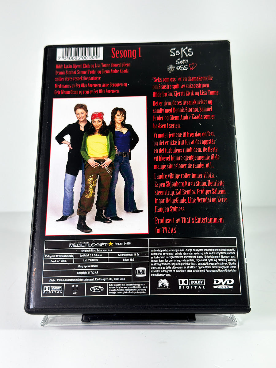 Bakside av cover til SeKs som oss – Sesong 1 på DVD