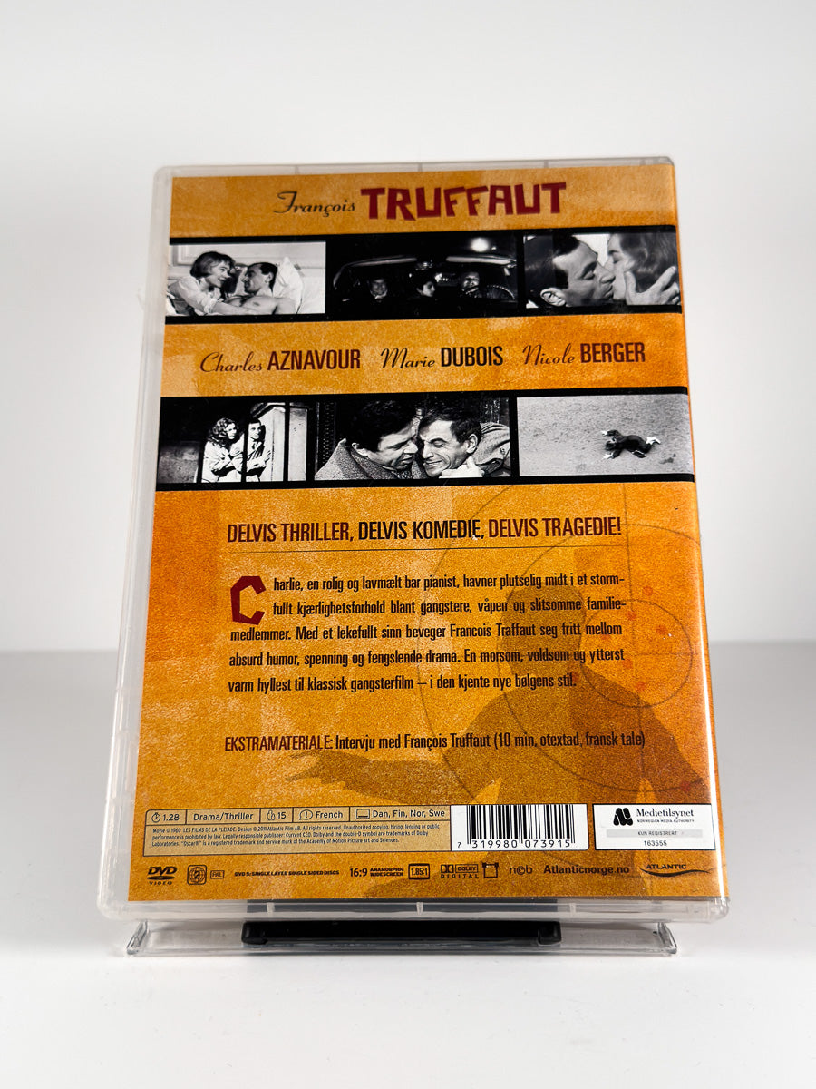 Bakside av cover til Shoot the Piano Player på DVD