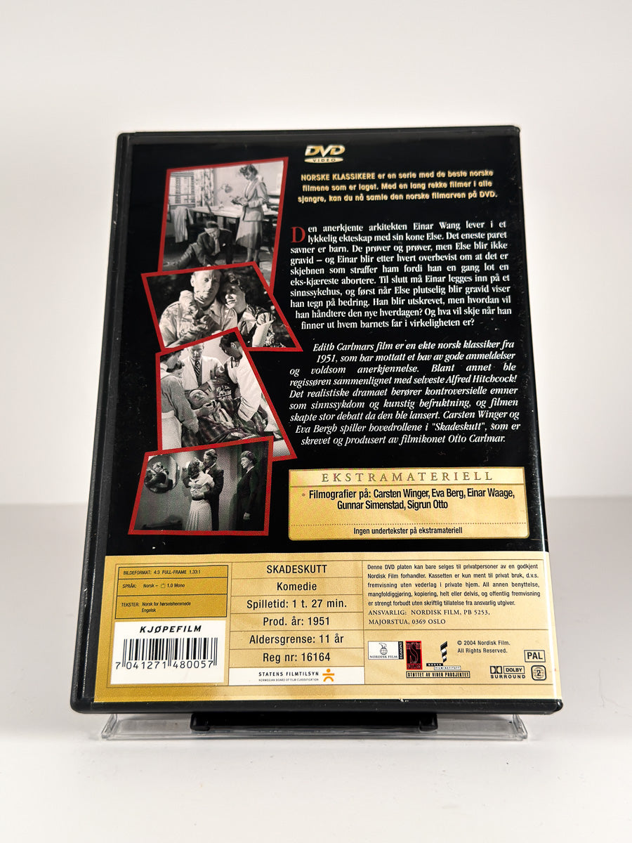 Bakside av cover til Skadeskutt på DVD