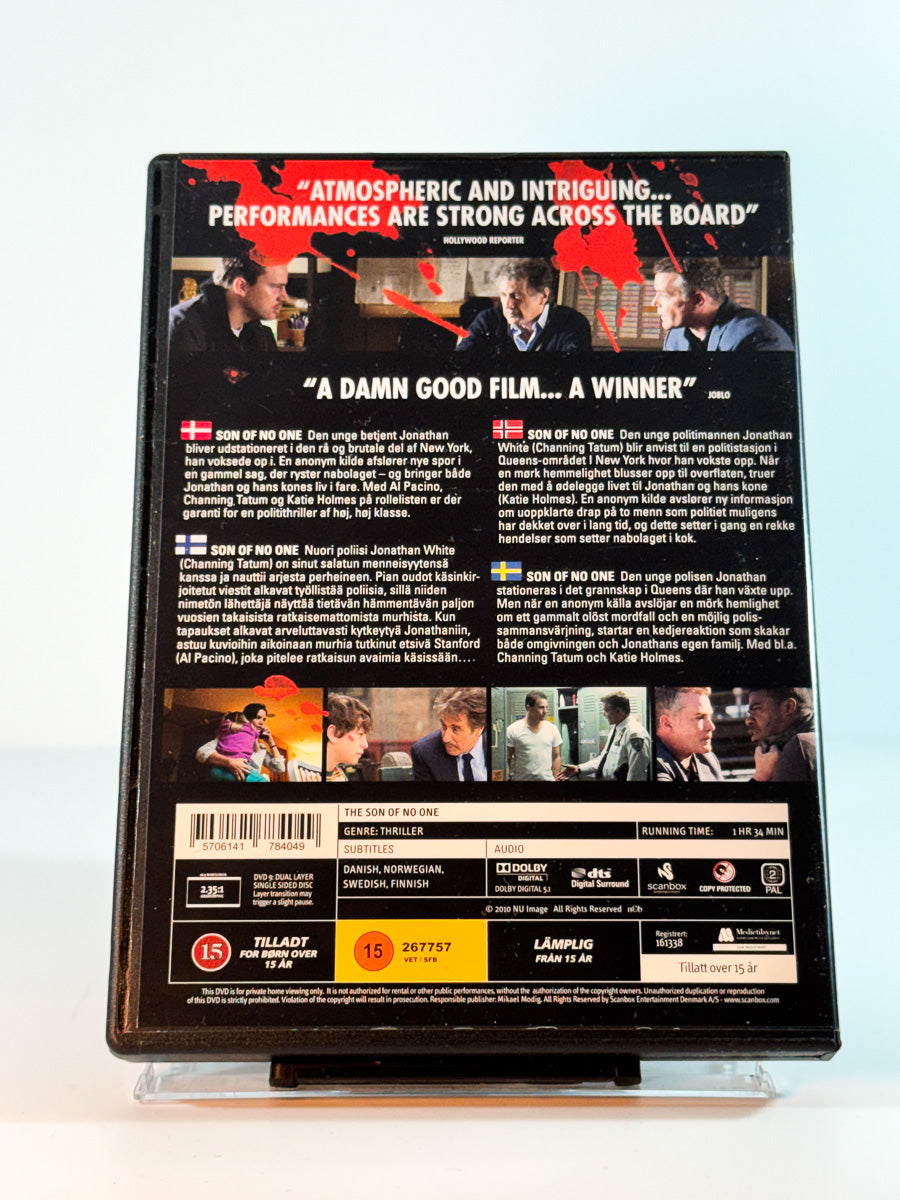 Bakside av cover til son of no one, brukt DVD hos Brukbar Film