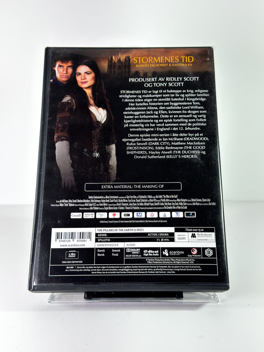 Bakside av cover til Stormenes tid – Sverdet og korset & Katedralen på Blu-ray