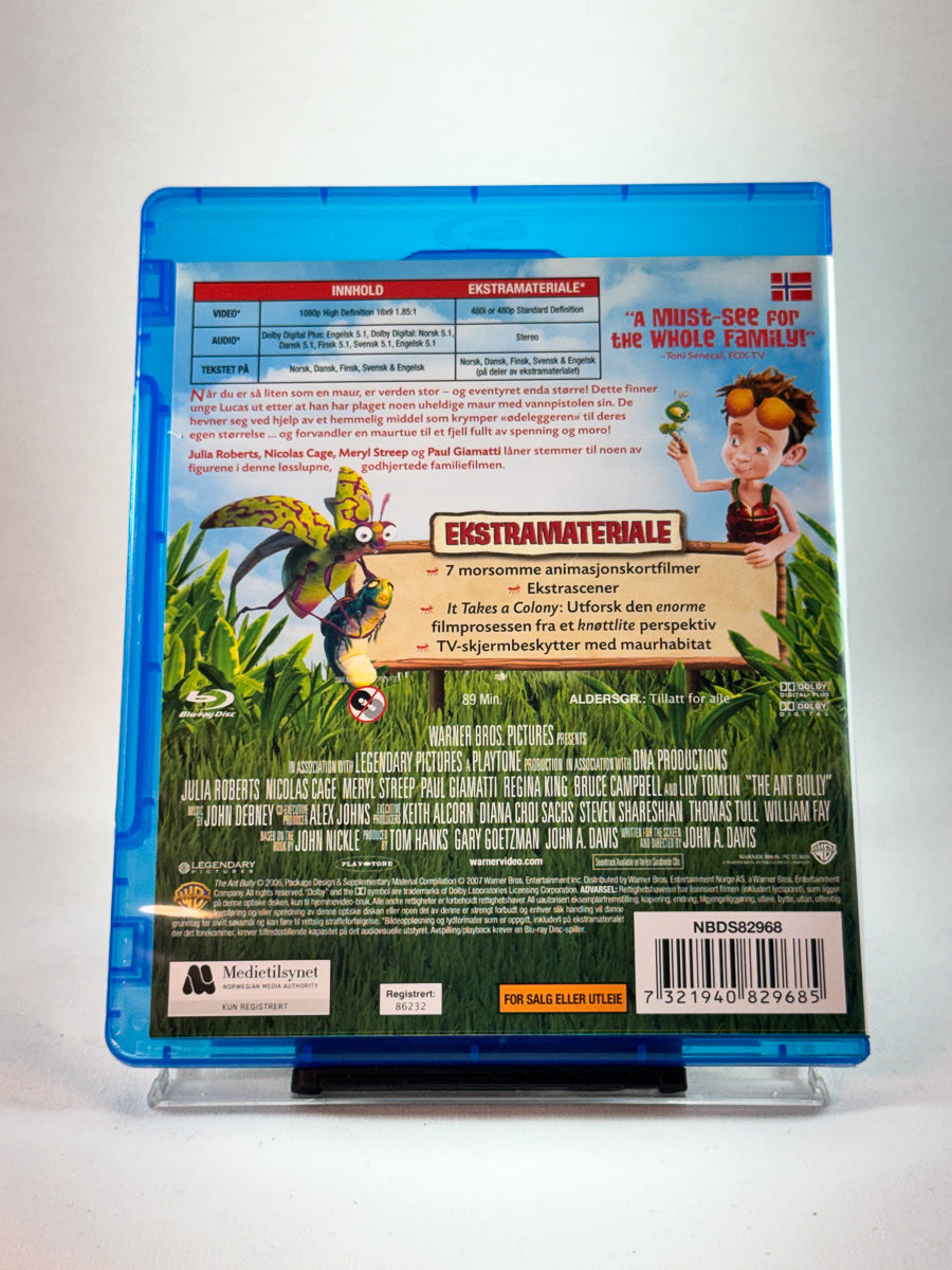 Bakside av cover til The Ant Bully, brukt Blu-ray hos Brukbar Film