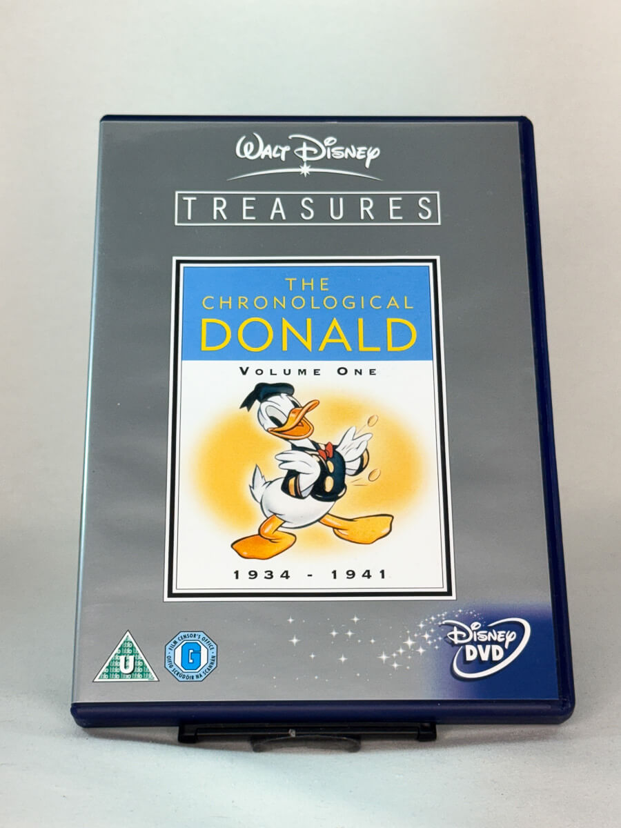 DVD-forside til filmen The Chronological Donald: 1934–1941
Originalt cover brukt for produktbilde i nettbutikken Brukbar Film