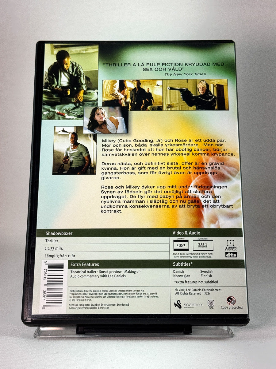 Bakside av cover til The Contract, brukt original DVD hos Brukbar Film