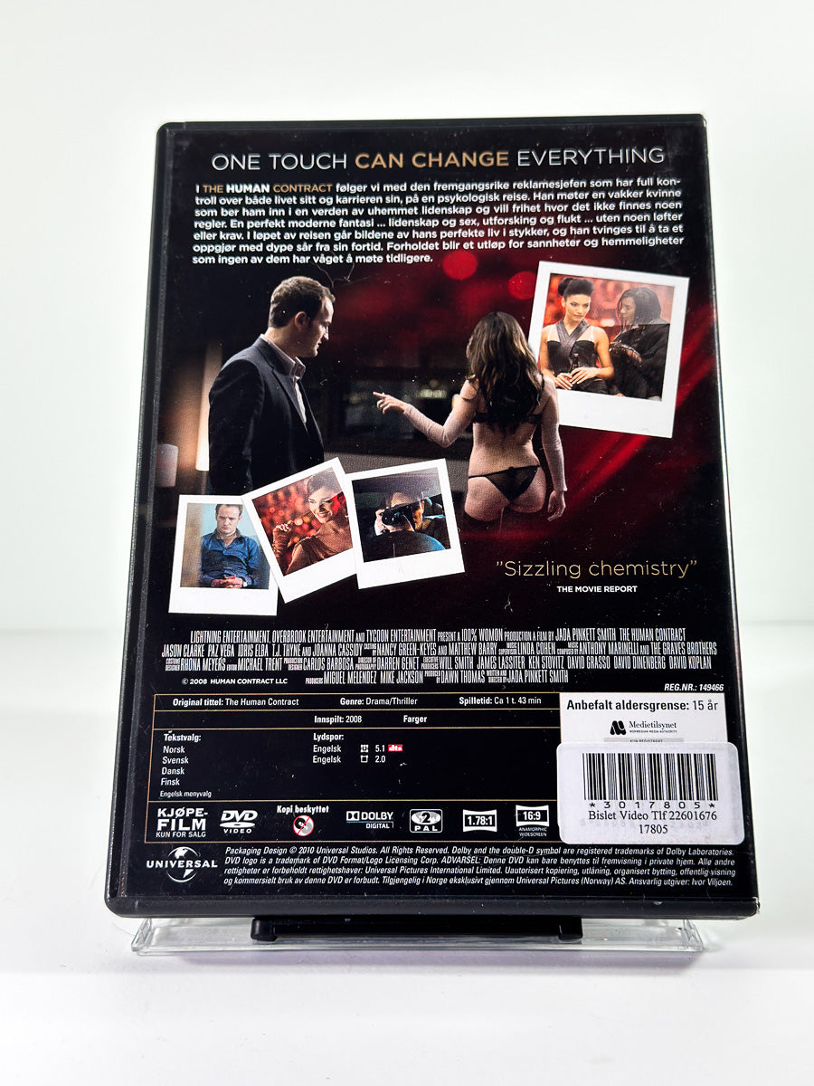 Bakside av cover til The Human Contract på DVD