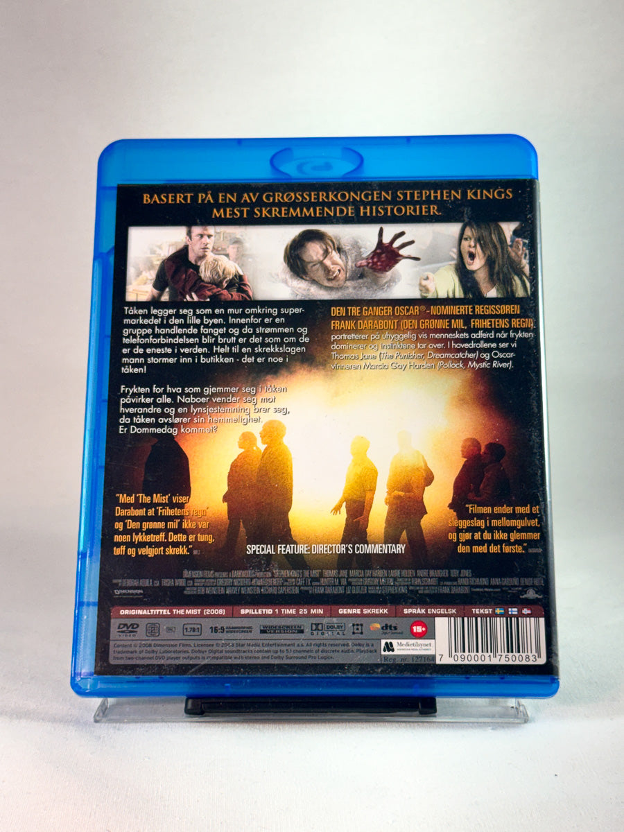 Bakside av cover til The Mist, brukt Blu-ray hos Brukbar Film