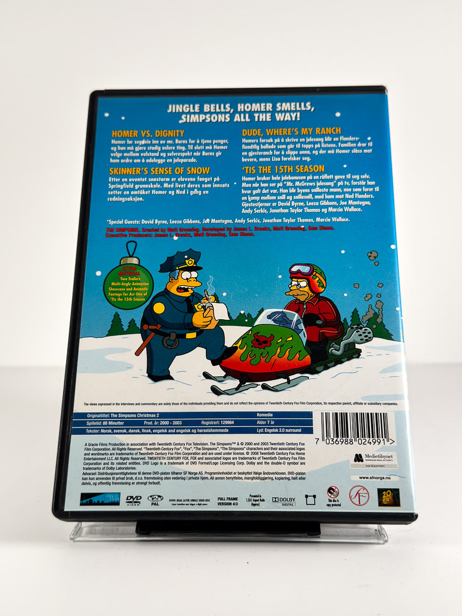 Bakside av cover til The Simpsons Christmas 2 på DVD