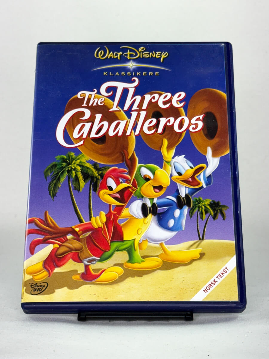 DVD-forside til filmen The Three Caballeros
Originalt cover brukt for produktbilde i nettbutikken Brukbar Film