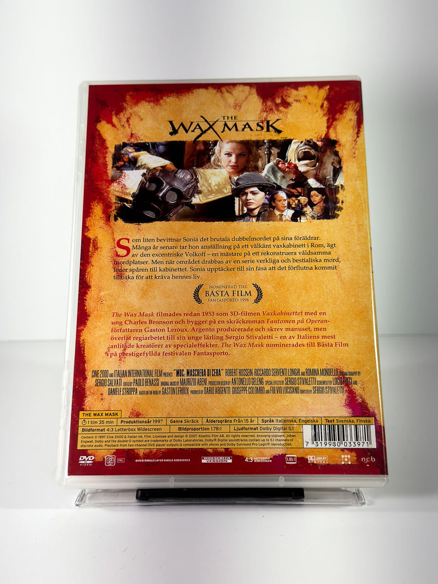 Bakside av cover til The Wax Mask på DVD