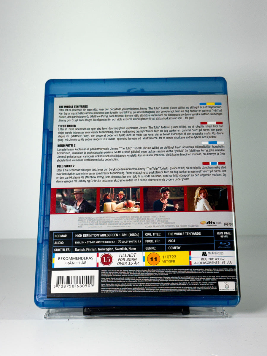 Bakside av cover til The Whole Ten Yards på Blu-ray