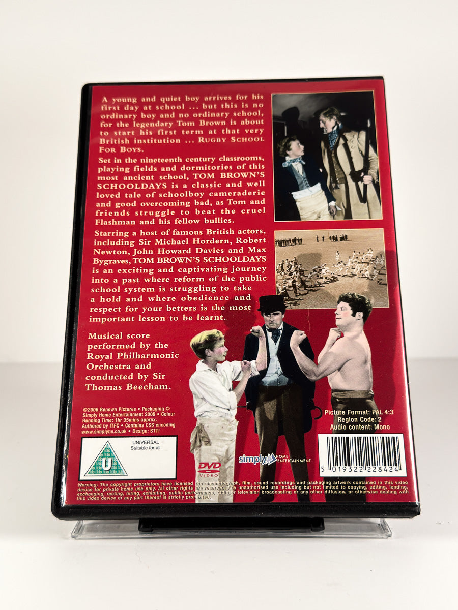 Bakside av cover til Tom Brown’s Schooldays på DVD