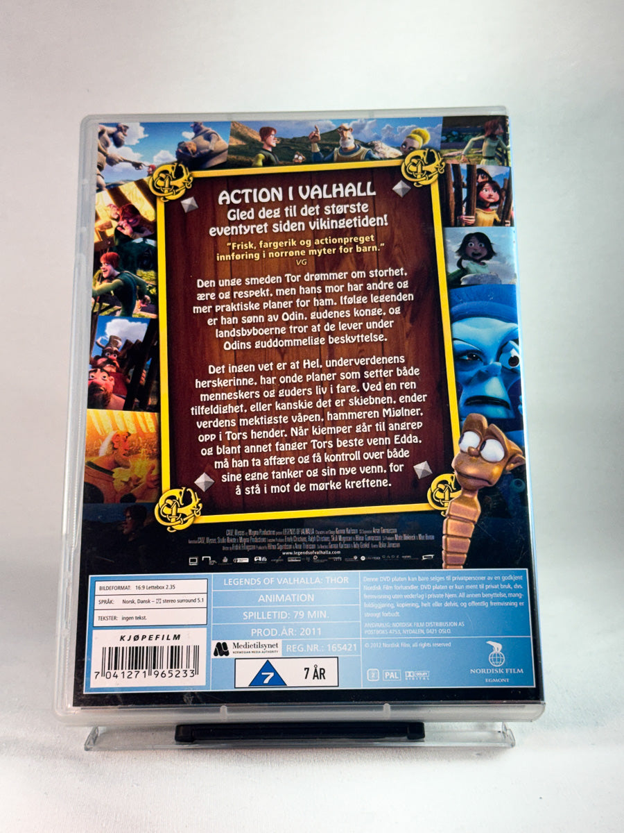 Bakside av cover til Tor med hammeren, bruktfilm hos nettbutikken Brukbar Film