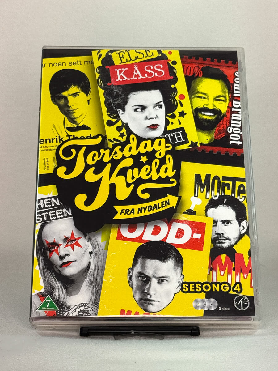 DVD-cover-forside til serien Torsdag kveld fra Nydalen – Sesong 4 – Brukt DVD fra nettbutikken Brukbar Film