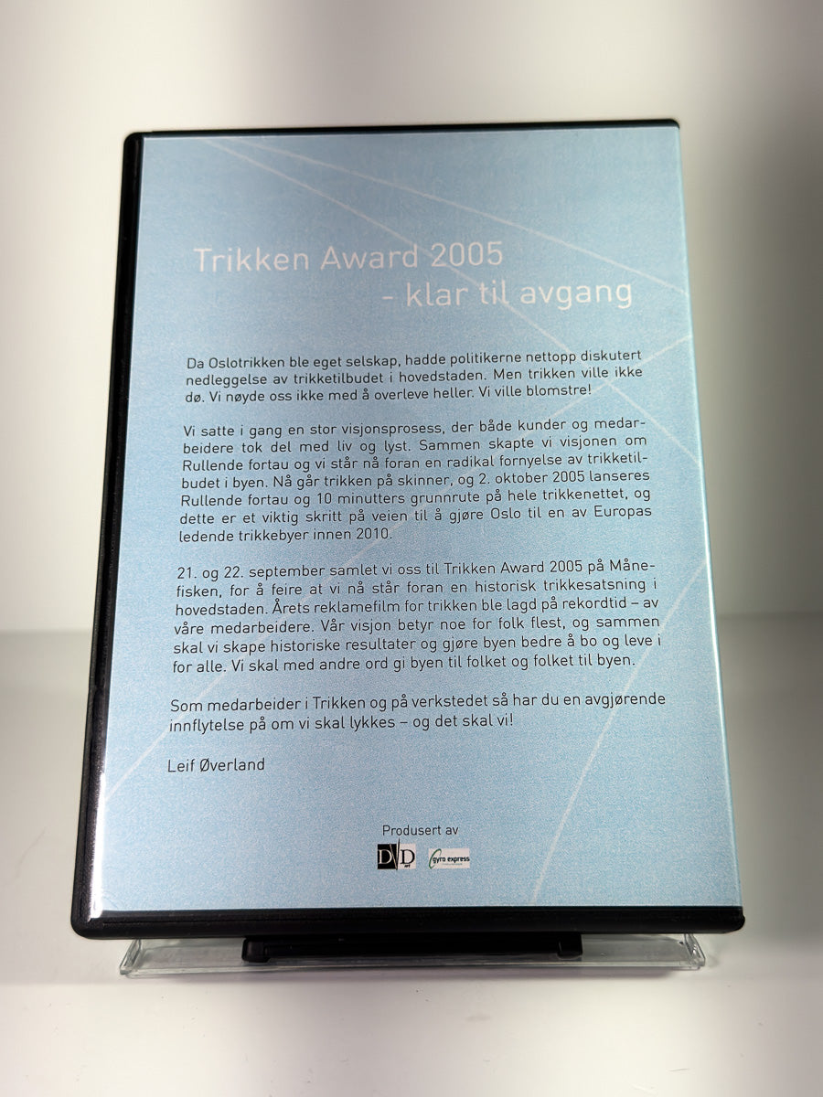 Bakside av cover til Trikken Award 2005 på DVD