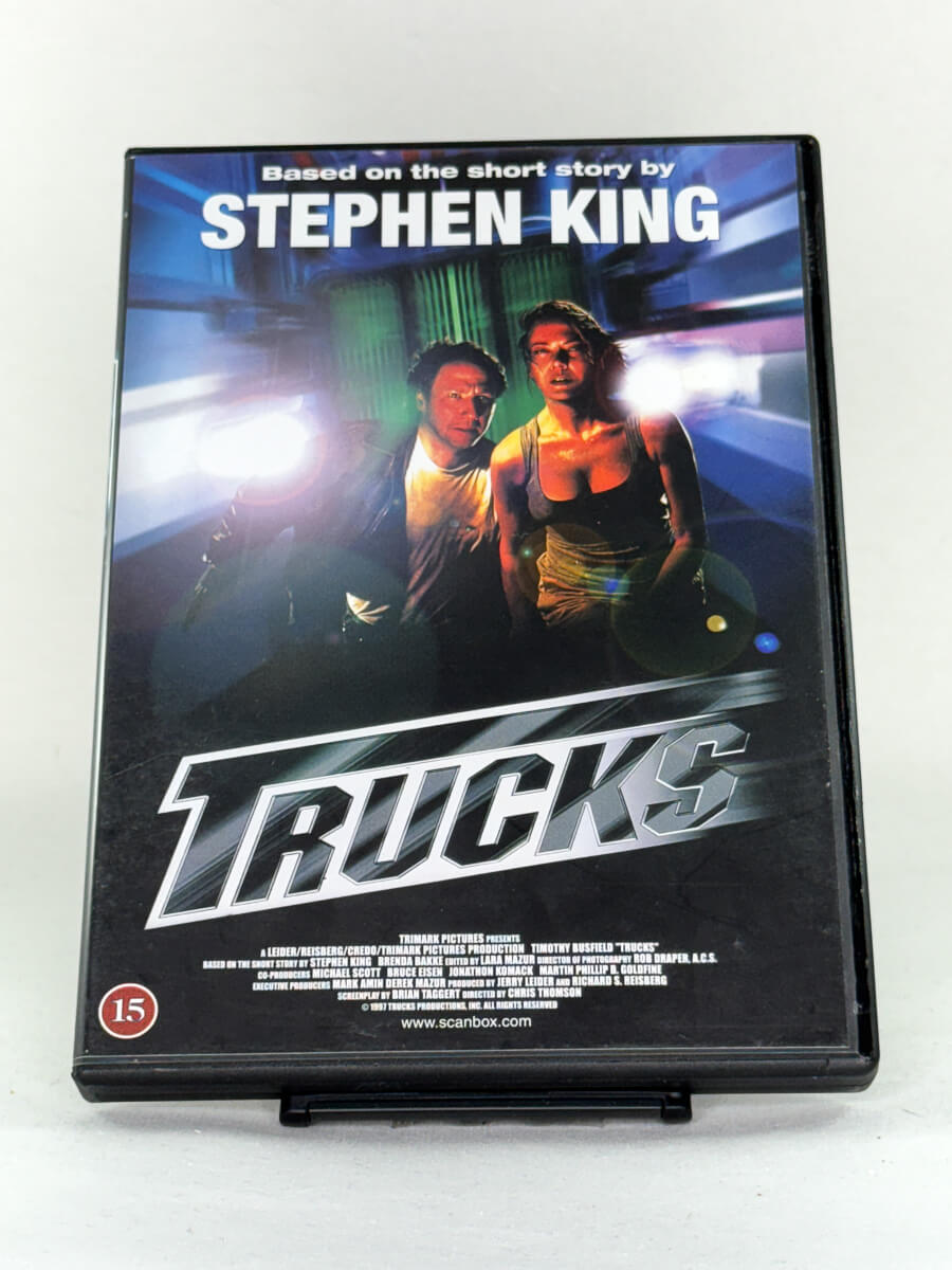 DVD-cover-forside til filmen Trucks – Brukt DVD fra nettbutikken Brukbar Film