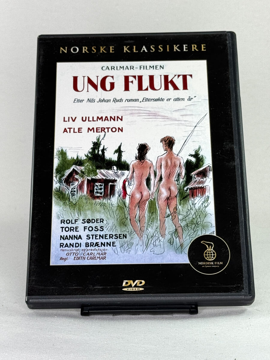 DVD-forside til filmen Ung Flukt
Originalt cover brukt for produktbilde i nettbutikken Brukbar Film
