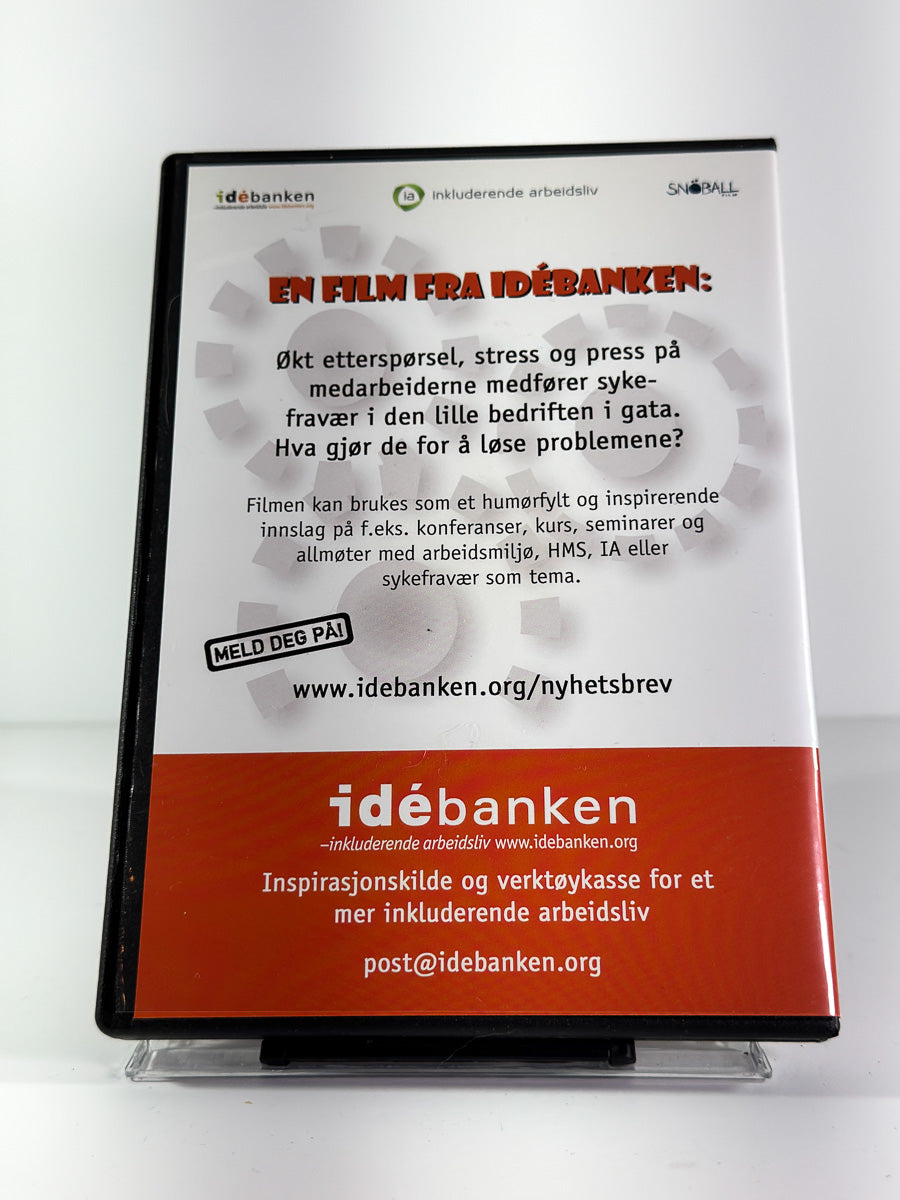 Bakside av cover til Vafler og Saft AS på DVD
