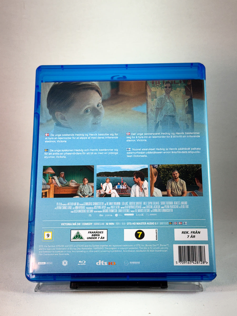 Bakside av cover til Victoria må dø, brukt original Blu-ray hos Brukbar Film