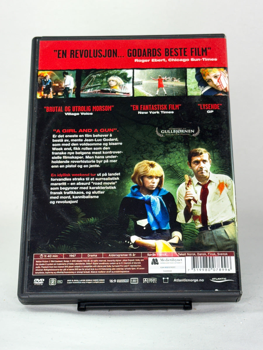 DVD-cover-bakside til filmen Weekend – Brukt DVD fra nettbutikken Brukbar Film