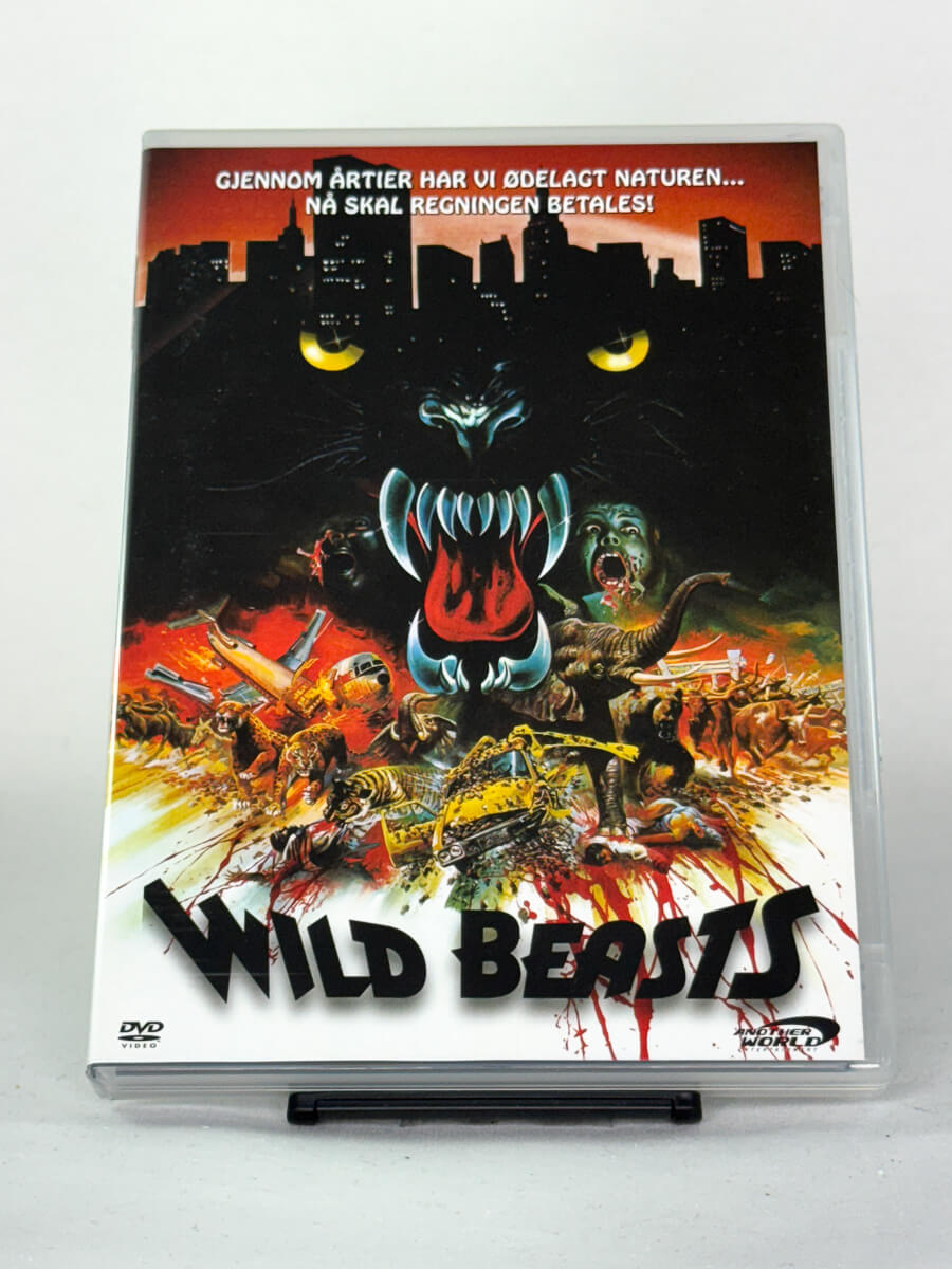 DVD-cover-forside til filmen Wild Beasts – Brukt DVD fra nettbutikken Brukbar Film