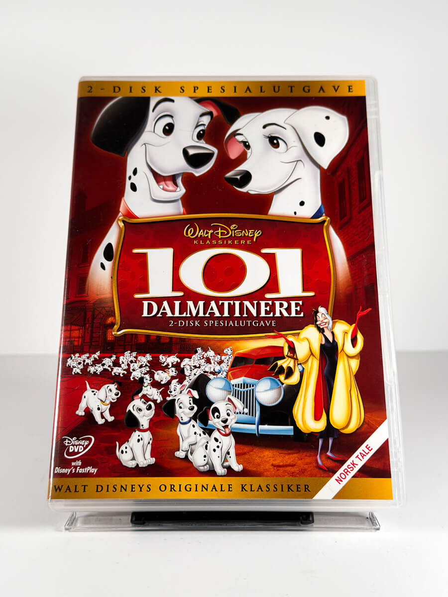 Forside av cover til 101 Dalmatinere på DVD