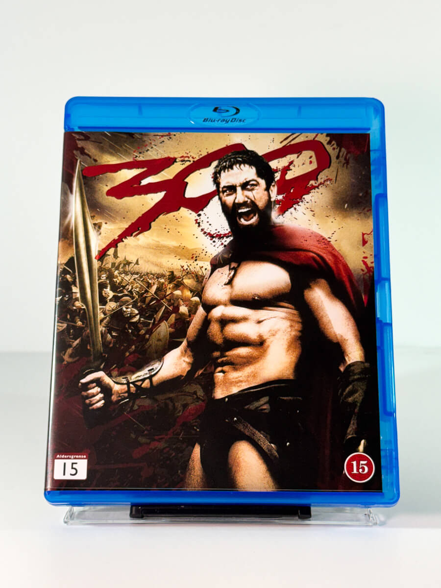 Forside av cover til 300 på Blu-ray, bruktfilm hos Brukbar Film