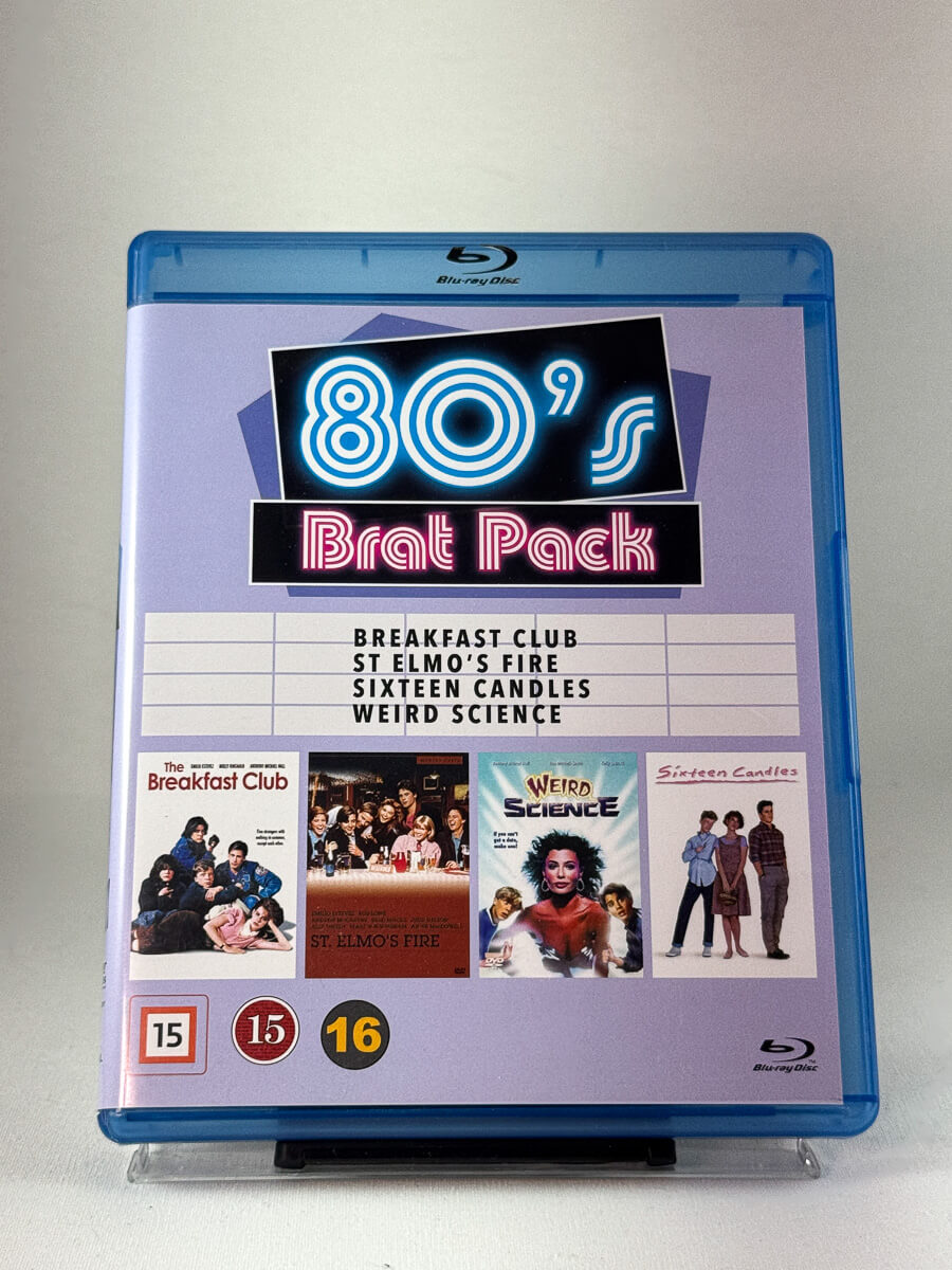 Forside av Blu-ray-cover til 80’s Brat Pack, bruktfilm hos nettbutikken Brukbar Film