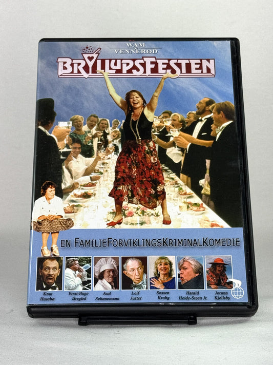 DVD-forside til filmen Bryllupsfesten
Originalt cover brukt for produktbilde i nettbutikken Brukbar Film