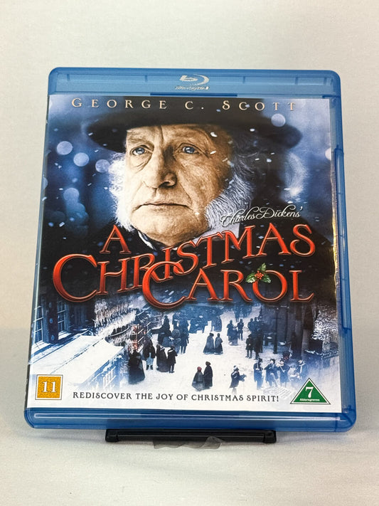 Forside av Blu-ray-cover for A Christmas Carol – brukt familiefilm tilgjengelig hos Brukbar Film