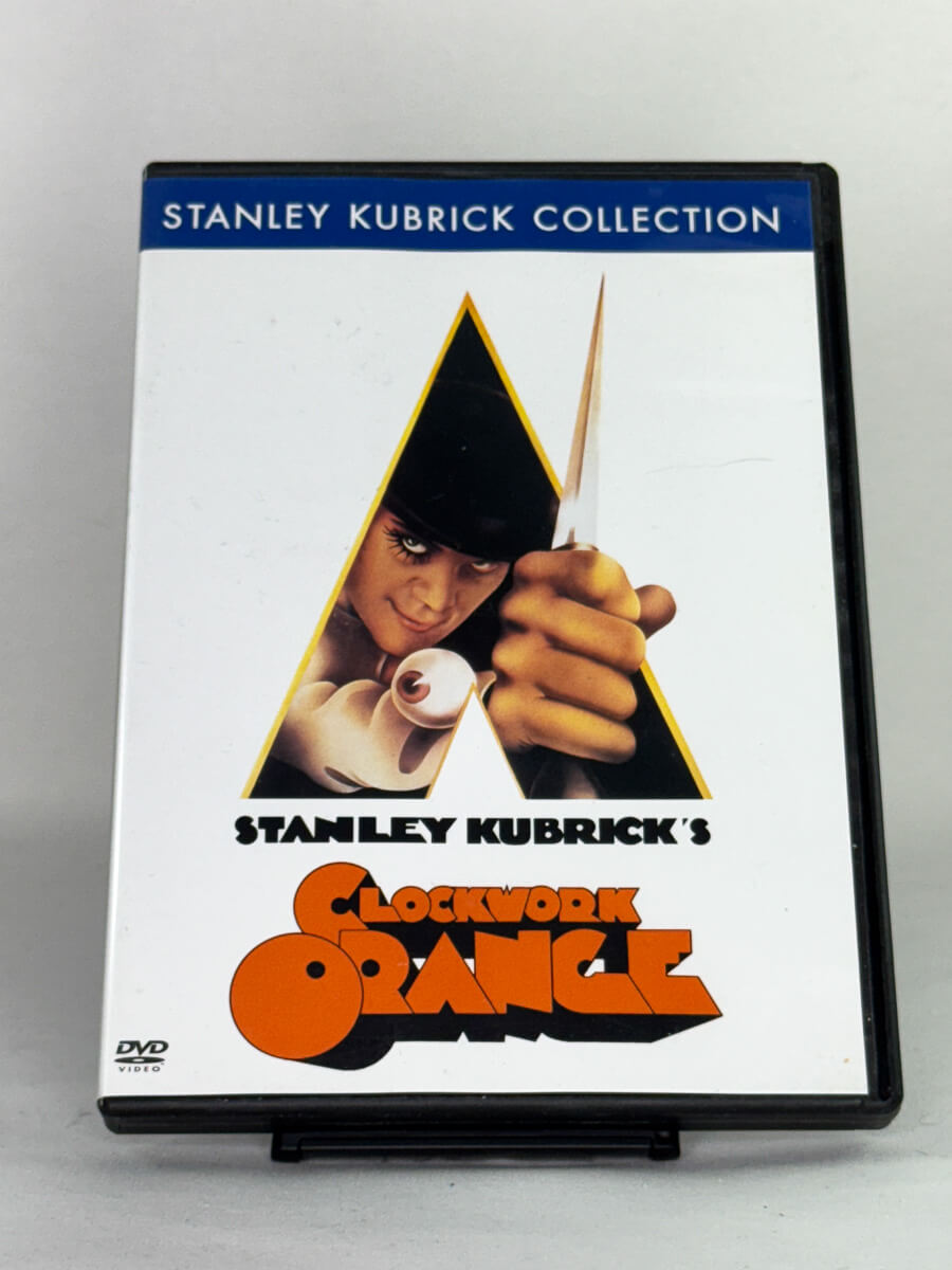 DVD-forside til filmen A Clockwork Orange
Originalt cover brukt for produktbilde i nettbutikken Brukbar Film