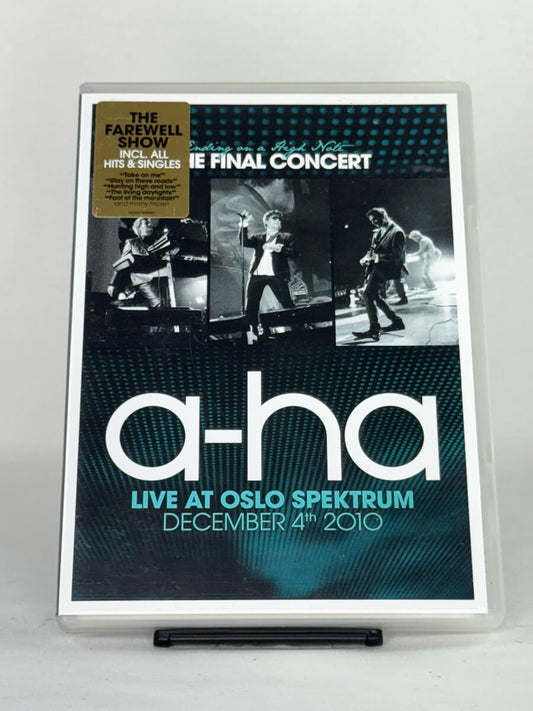 DVD-forside til filmen A-ha: Ending on a High Note – The Final Concert
Originalt cover brukt for produktbilde i nettbutikken Brukbar Film
