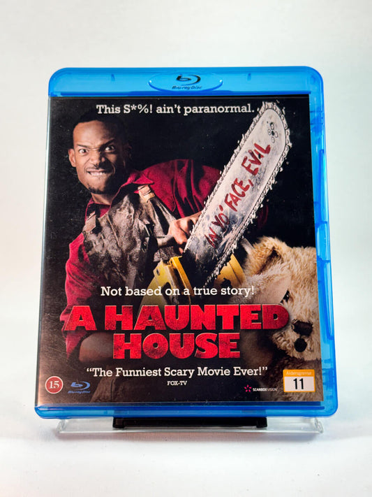 Forside av cover til A Haunted House, brukt Blu-ray-utgivelse hos Brukbar Film