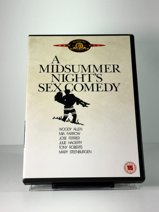 Forside av cover til A Midsummer Night’s Sex Comedy, brukt DVD hos Brukbar Film