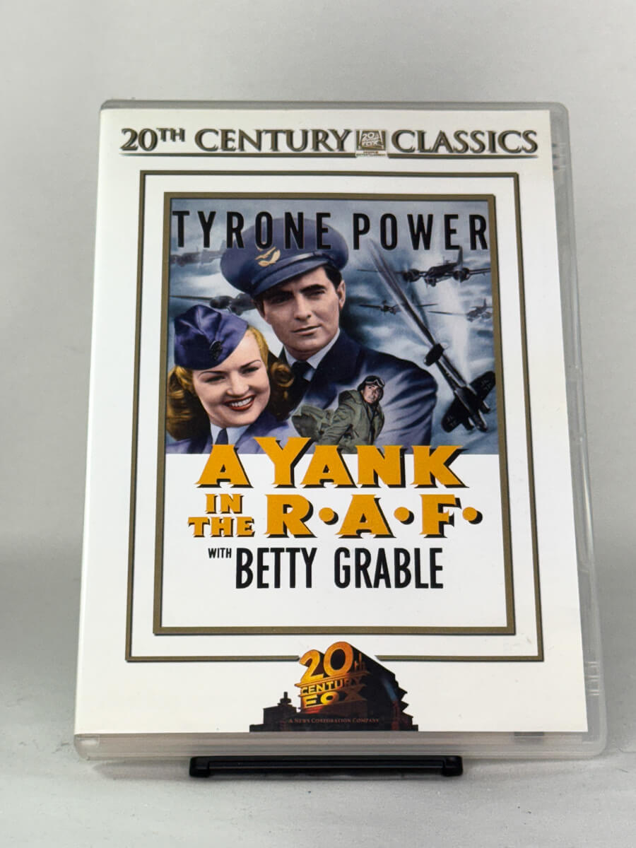 DVD-forside til filmen A Yank in the R.A.F.
Originalt cover brukt for produktbilde i nettbutikken Brukbar Film