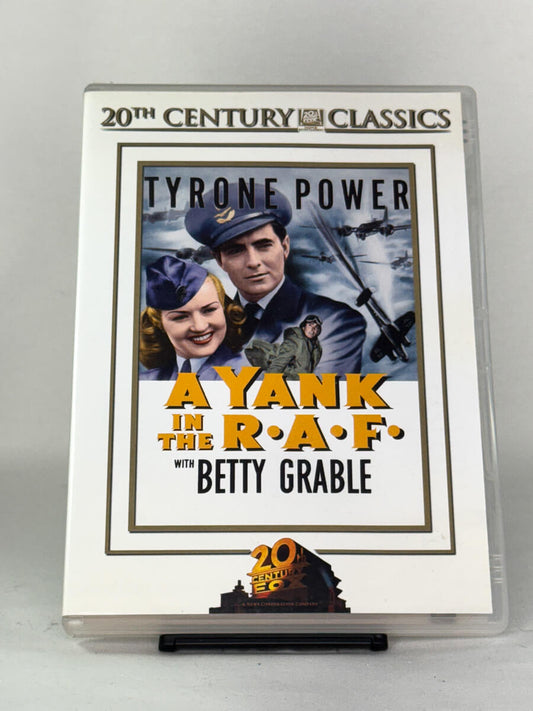 DVD-forside til filmen A Yank in the R.A.F.
Originalt cover brukt for produktbilde i nettbutikken Brukbar Film