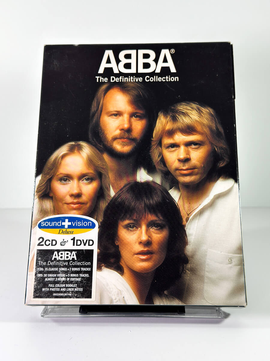 Forside av cover til ABBA – The Definitive Collection på DVD