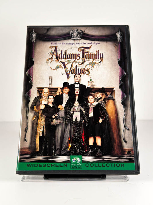 Forside av cover til Addams Family Values på DVD
