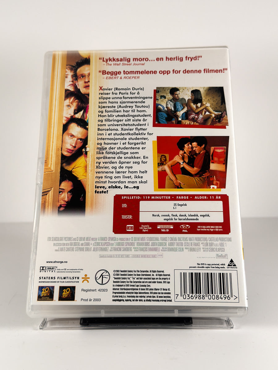 Bakside av cover til Adresse Barcelona på DVD
