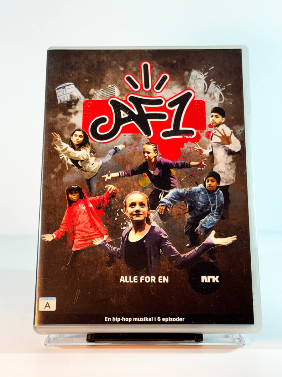 Forside av cover til af1, brukt DVD hos Brukbar Film