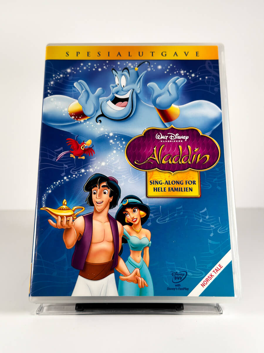 Forside av cover til Aladdin på DVD