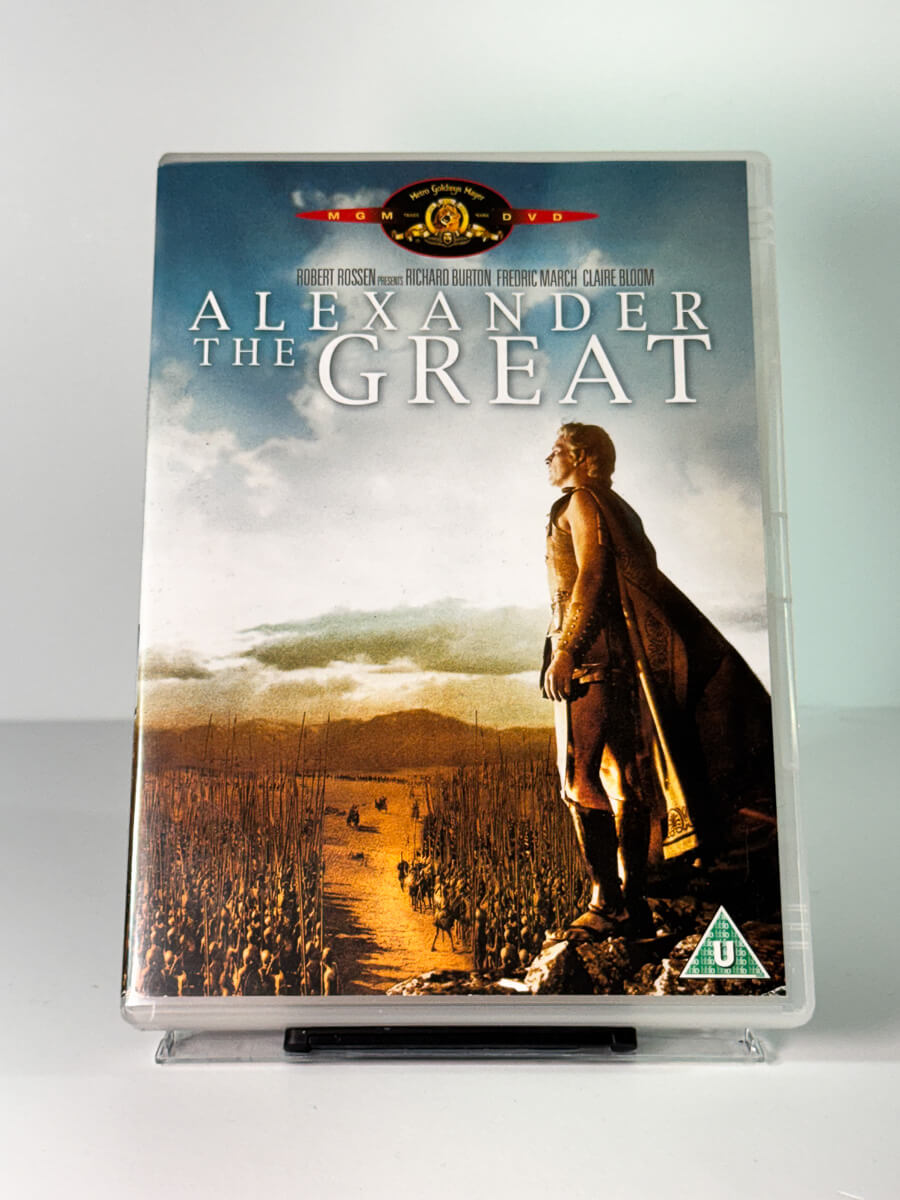 Forside av cover til alexander the great, bruktfilm hos nettbutikken Brukbar Film