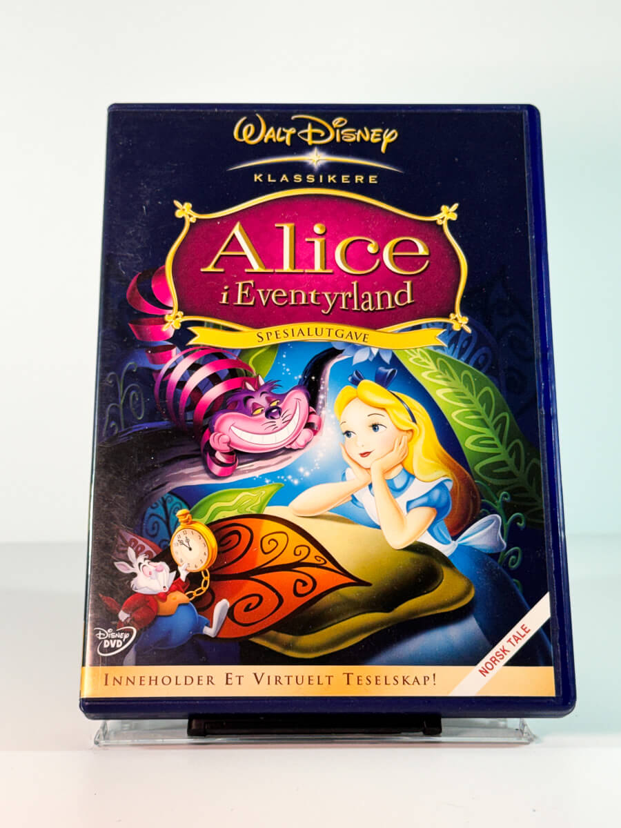 Forside av cover til Alice i Eventyrland – Spesialutgave, brukt DVD hos Brukbar Film