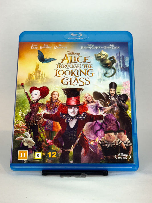 Forside av Blu-ray-cover til Disney-filmen Alice Through the Looking Glass – brukt fantasyfilm fra Brukbar Film