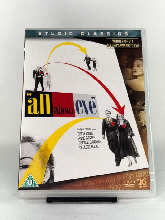 DVD-forside til filmen All About Eve  Studio Classics
Originalt cover brukt for produktbilde i nettbutikken Brukbar Film