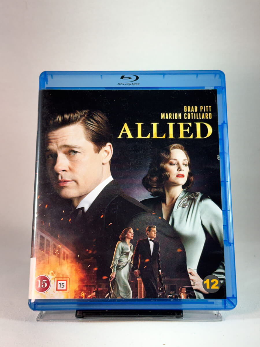 Forside av cover til Allied, bruktfilm på Blu-ray hos Brukbar Film