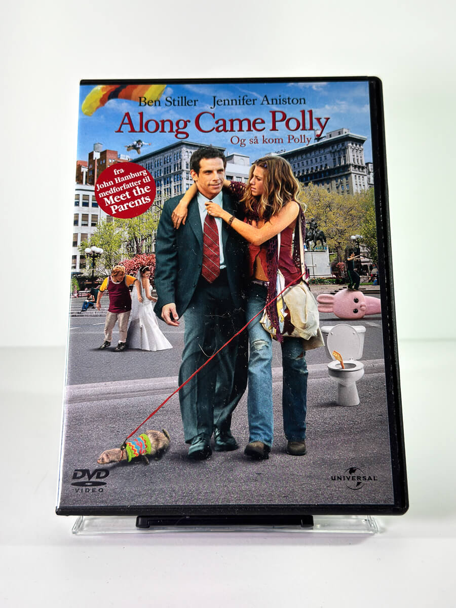Forside av cover til Along Came Polly, bruktfilm hos nettbutikken Brukbar Film